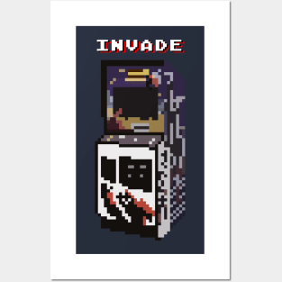 Popular INVADE! Arcade Machine Posters and Art